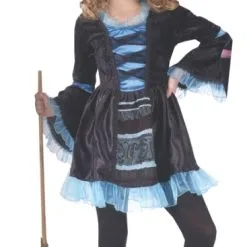 Sassy Victorian Witch Child Costume