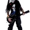 Zombie Icons Zombie Rocker Child Costume 12-14
