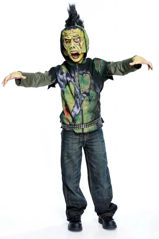 Creature Short Sleeve Hoodie Child Costume Medium 3 Creature Short Sleeve Hoodie Child Costume Medium