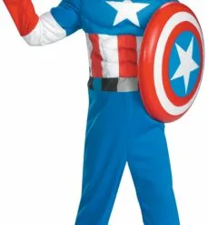 Captain America Muscle Toddler Costume