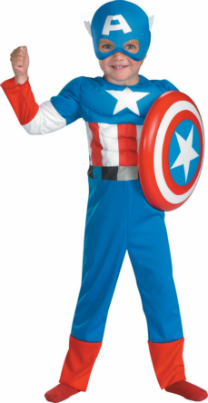 Captain America Muscle Toddler Costume 3 Captain America Muscle Toddler Costume
