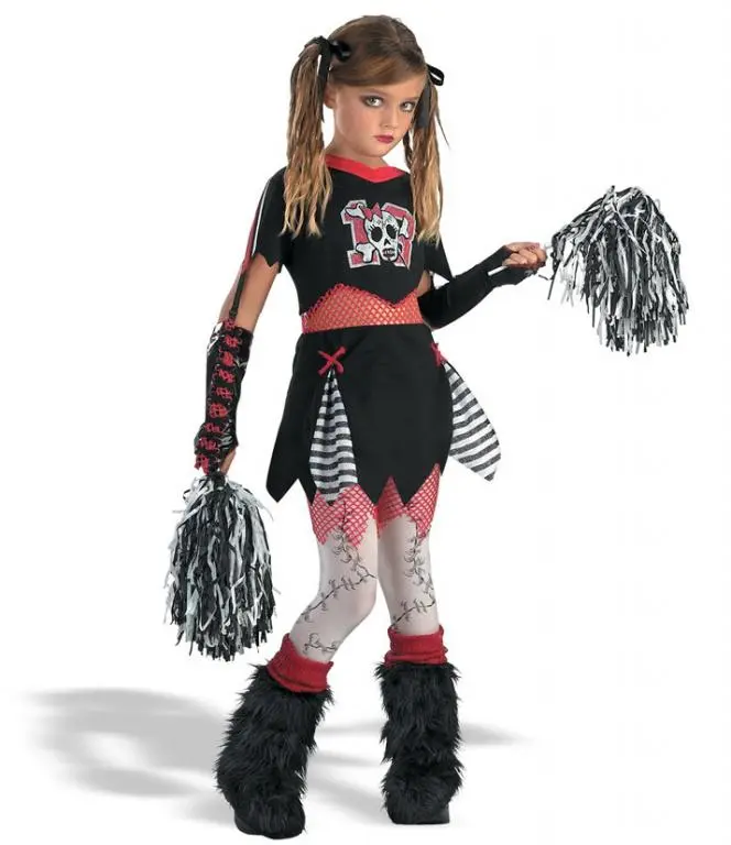 Goth Cheerleader Costume 3 Goth Cheerleader Costume