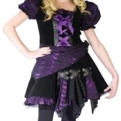 Witch Purple Punk Child Costume