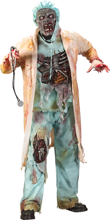Zombie Doctor Teen Costume 3 Zombie Doctor Teen Costume