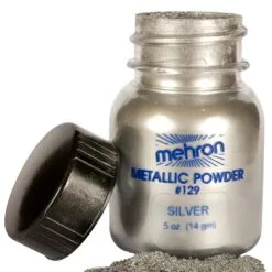 Silver Metallic Powder Makeup
