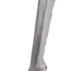 Sexy Silver Tin Woman Boots