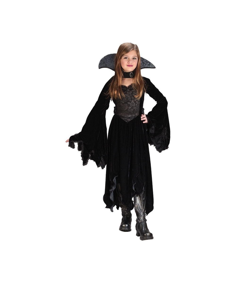 Monster Costumes Sales Shop -Monster Costumes Sales Shop black rose vampiress kids cosume